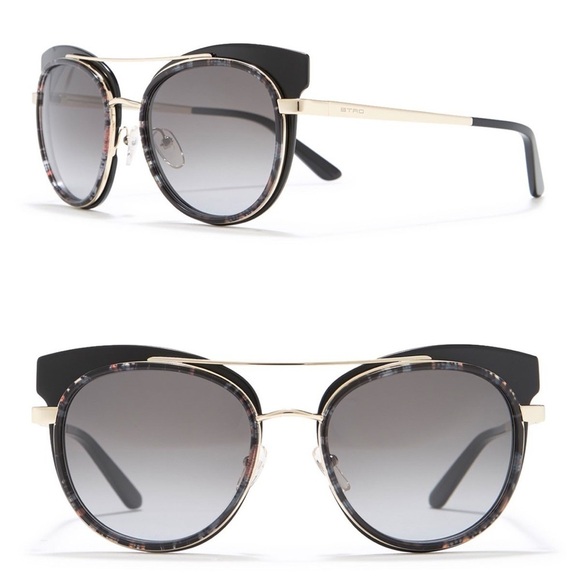 NWT ETRO Oversized Black & Paisley Sunglasses main image 8